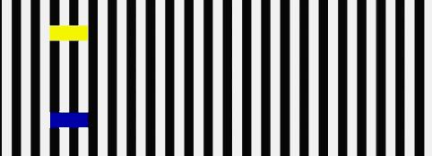 Stepping Feet Motion Illusion - two bars appear to move at different speeds
